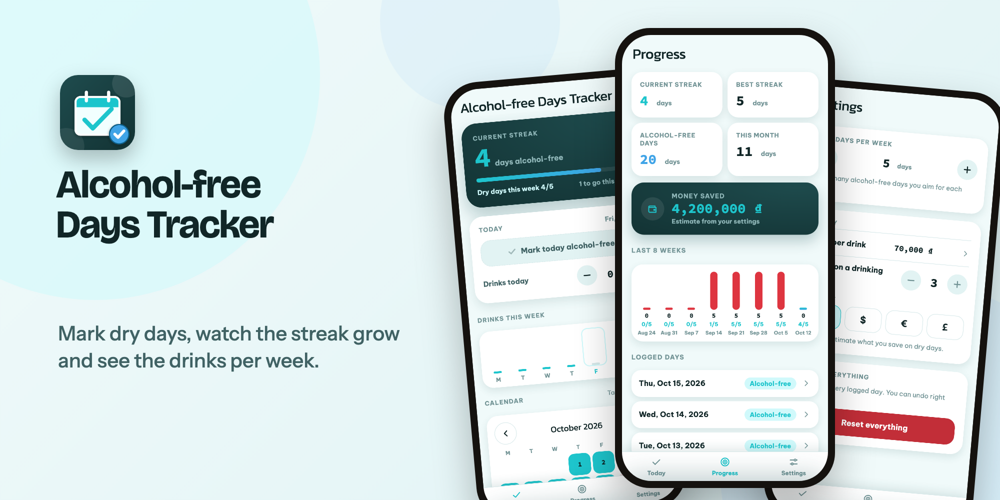 Alcohol-free Days Tracker 1